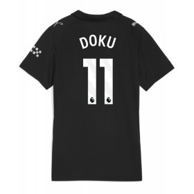 Manchester City Jeremy Doku #11 Borta Kläder Dam 2025-26 Kortärmad